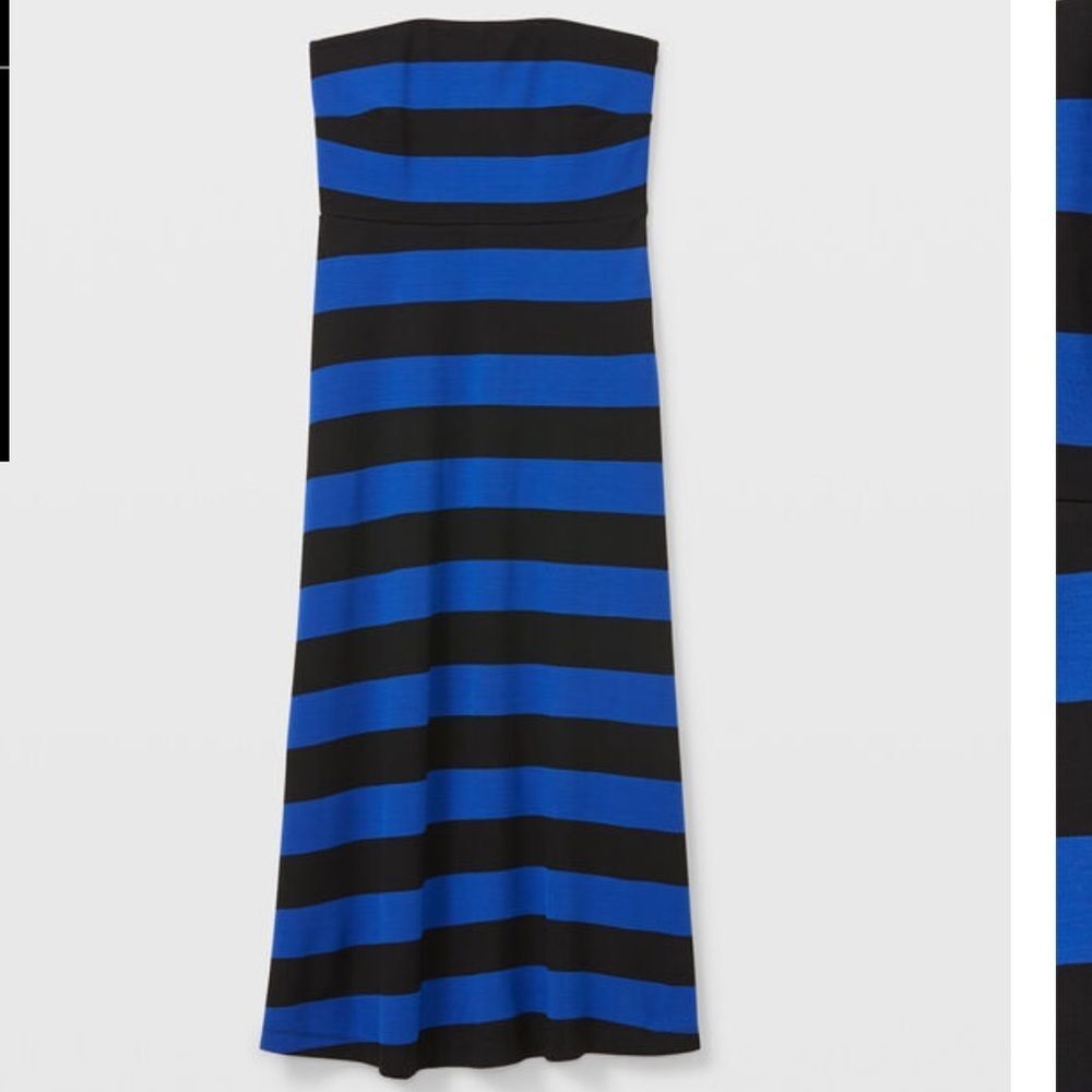 CLUB Monaco Striped Strapless Easy Summer Tube Dress size 6